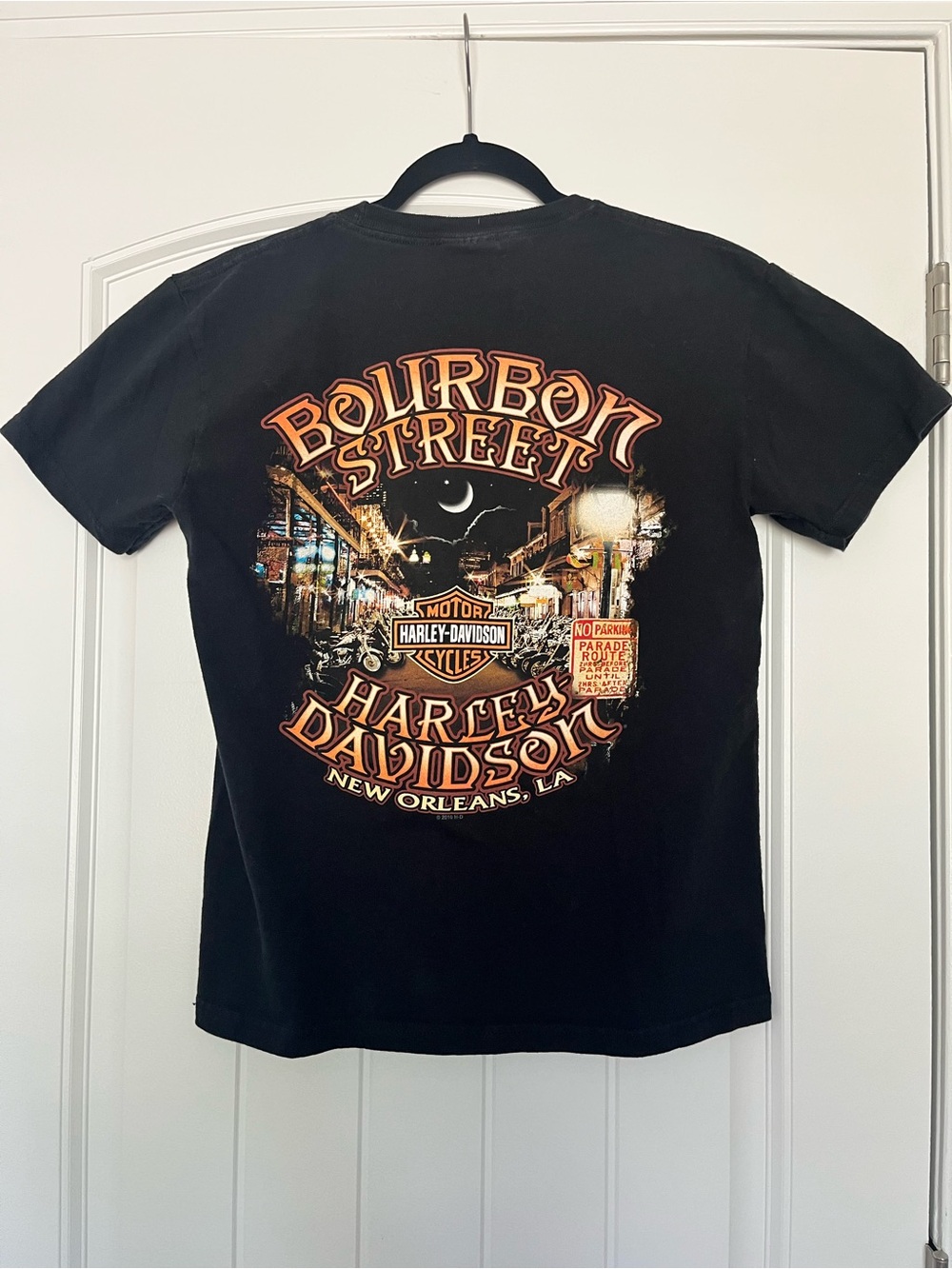 Harley-Davidson 2012 Black  Hard Core Mohawk Skull Bourbon Street Tee Size Small - Picture 2 of 15